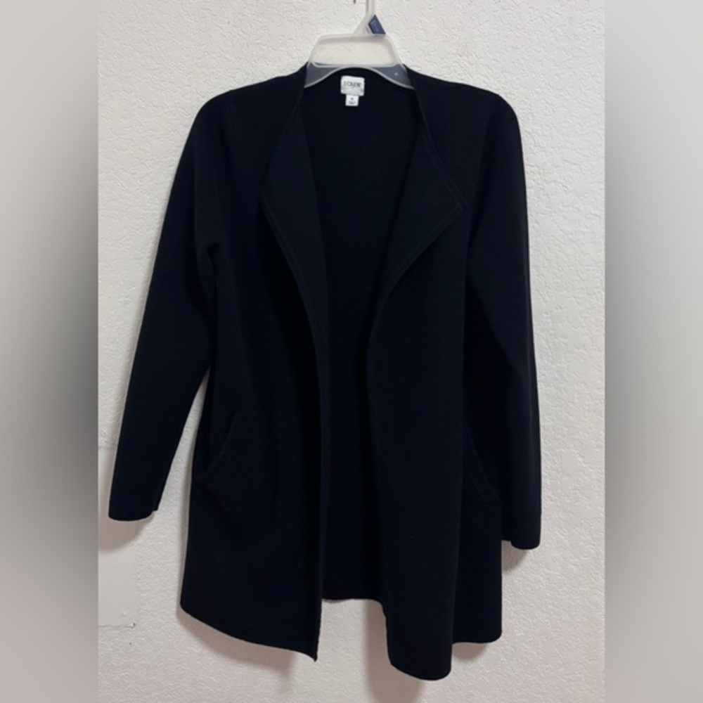 J. Crew open front cotton sweater blazer